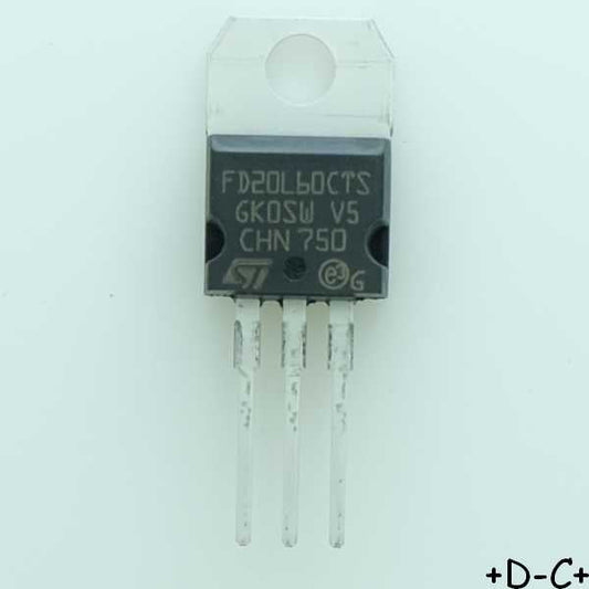 FERD20L60CTS Diode Si 60V 20A TO-220AB STM