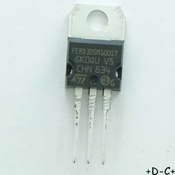 FERD30SM100ST Rectifier diode 100V 30A TO-220AB STM