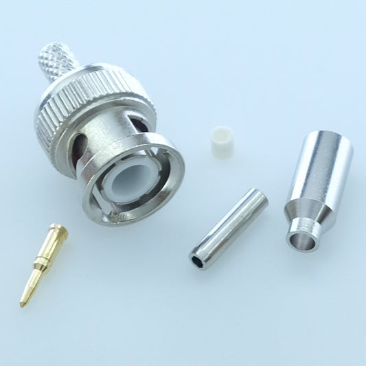 Fiche BNC mâle a sertir RG174 50ohm