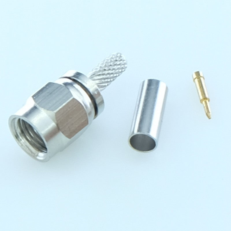 Fiche SMA mâle droite à sertir pour câble RG174/RG316 50ohm