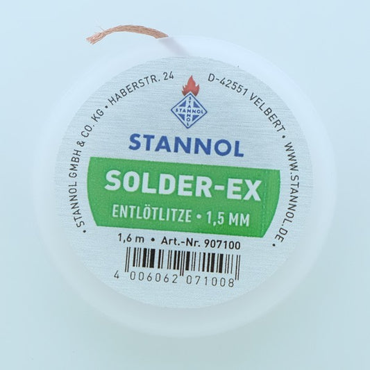 Tresse à déssouder 1.5mm 1m60 907100 Stannol
