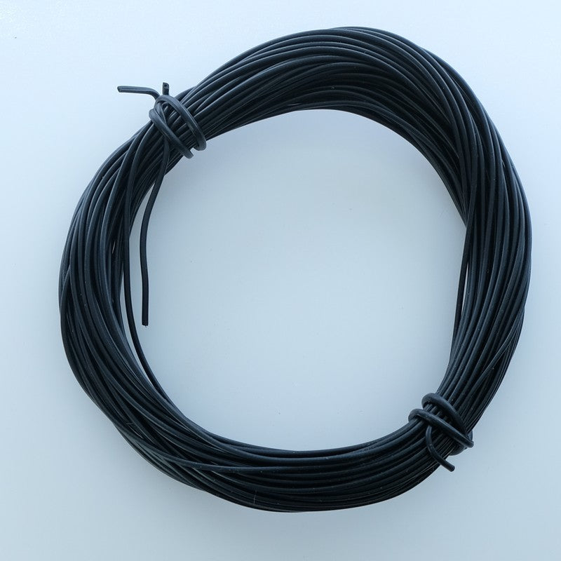 Fil de cuivre tressé isolé 1x0.14mm² 10m noir - Distri-Compo