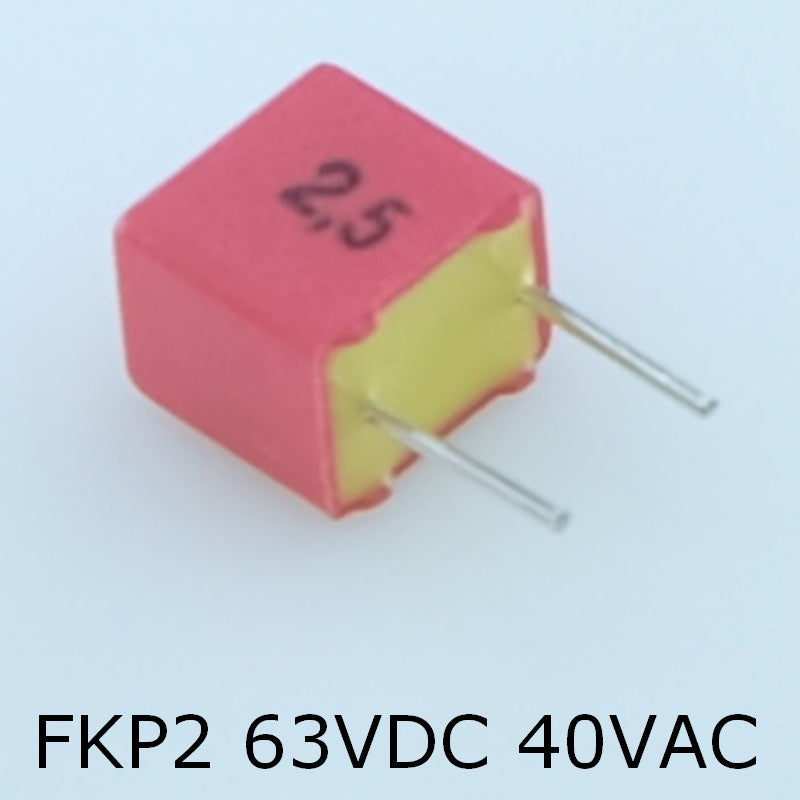 Condensateur FKP2 33nF 63VDC 40VAC pas 5mm