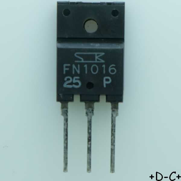 FN1016 Transistor NPN 160V 8A TOP-3 Sanken - Distri-Compo
