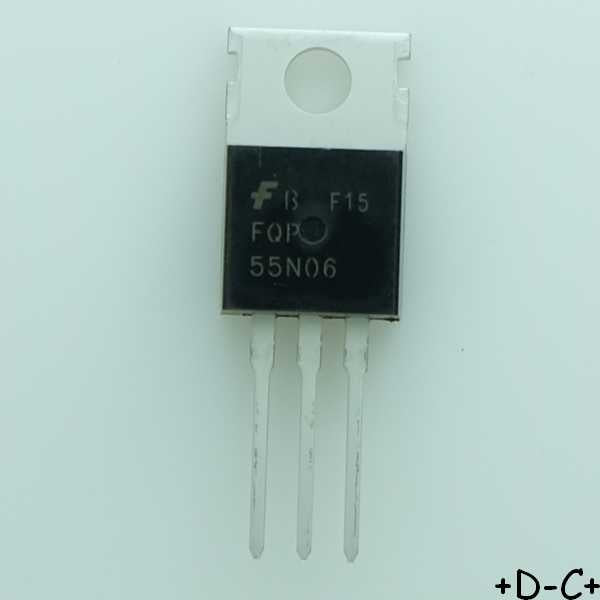 FQP55N06 Transistor MOSFET N-CH 60V 55A TO-220 Fairchild - Distri-Compo