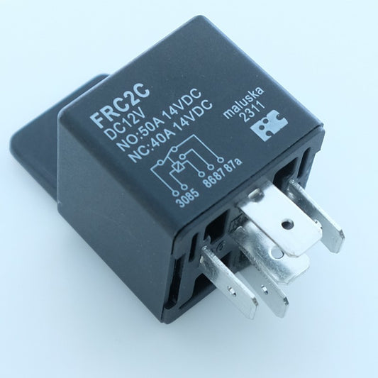 Relais automobile FRC2C12 50A 12VDC 1 inverseur 29x29x26.5mm - Distri-Compo
