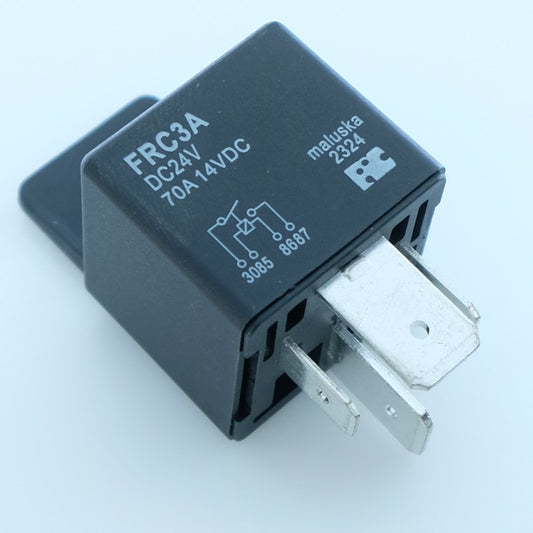 Relais automobile FRC3A24 70A 24VDC 1 contact NO 29x29x26.5mm - Distri-Compo