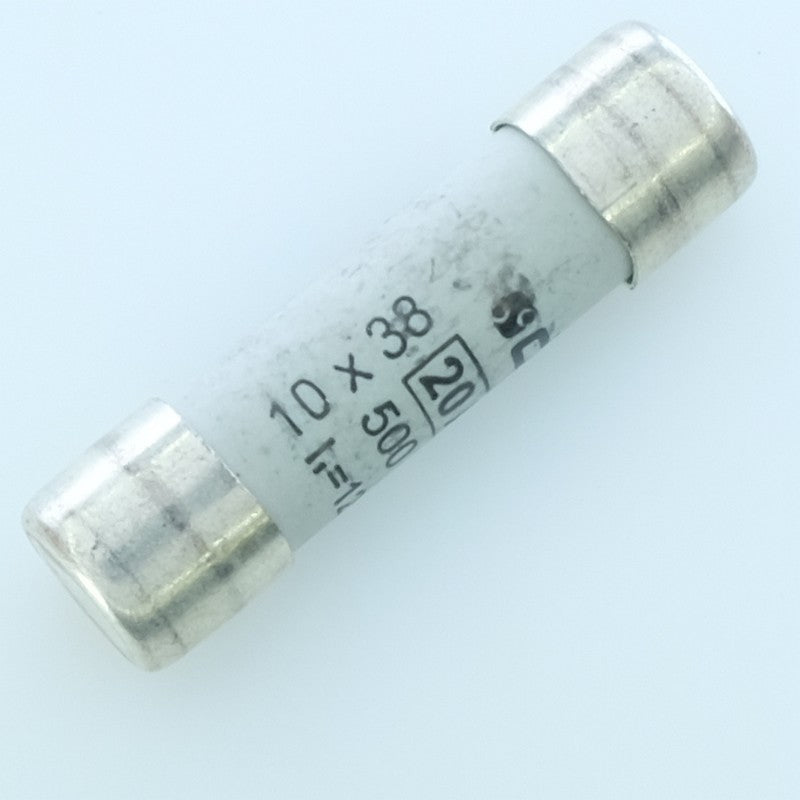 Fusible 1A cartouche 10.3x38mm rapide 500V 120kA