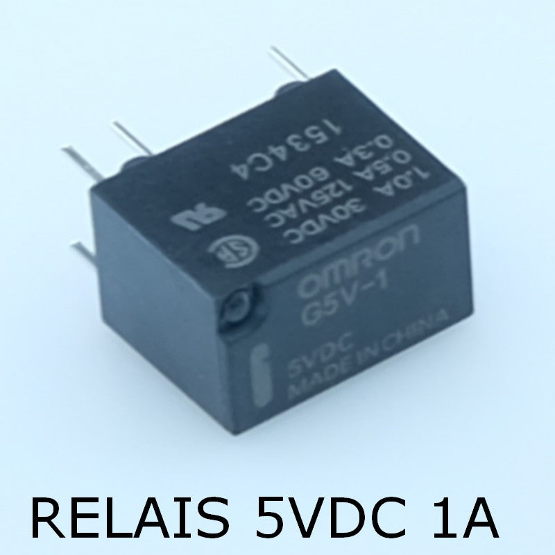 Relais signal 5VDC 1A SPDT 12.5x7.5x10mm G5V-1 Omron
