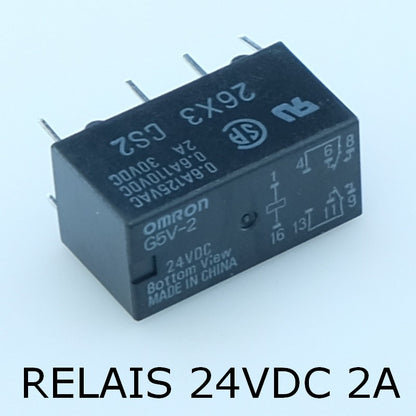 G5V-2 24DC Relais signalisation 24VDC 2A 1152ohms Omron