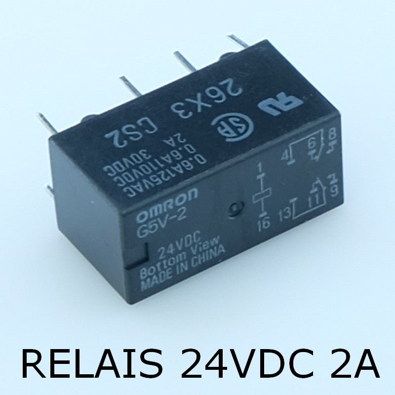 G5V-2 24DC Relais signalisation 24VDC 2A 1152ohms Omron