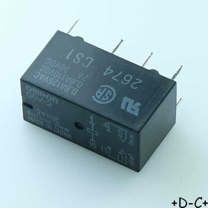 G5V-2 24DC Relais signalisation 24VDC 2 pÃ´les 1152ohms 2A Omron
