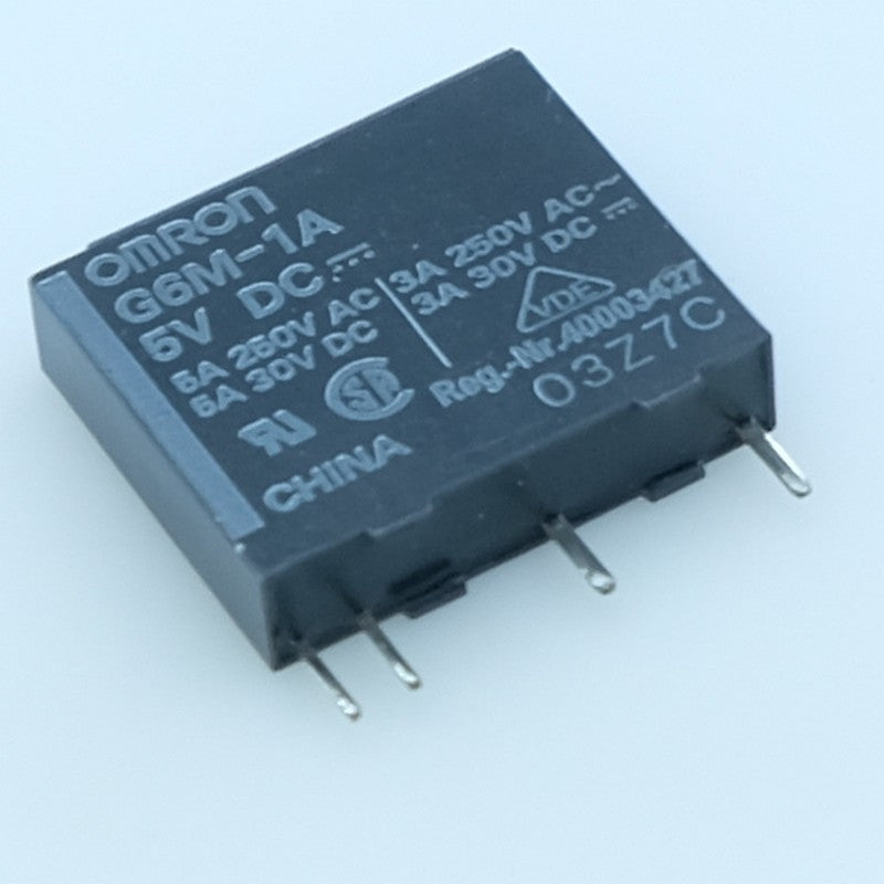 G6M-1A5VDC Relais miniature de puissance SPST-NO (1 Form A) bobine 5VDC Omron