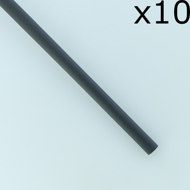 Gaine thermorétractable 3.2mm noire 2:1 polyoléfine 10cm 600V 125° (lot de 10)