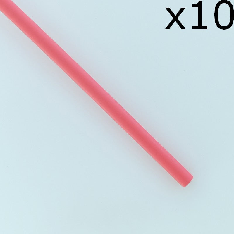 Gaine thermorétractable 3.2mm rouge 2:1 polyoléfine 10cm 600V 125° (lot de 10)