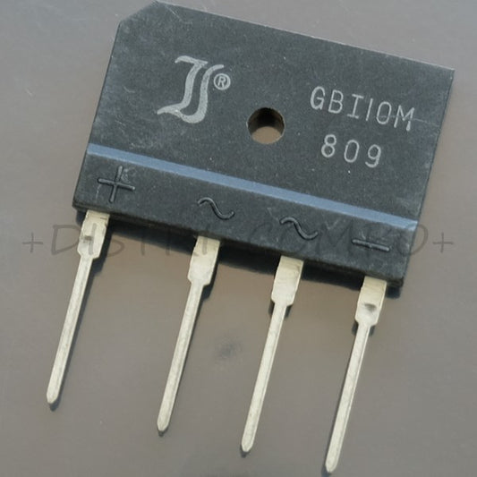 GBI10M Pont redresseur 1000V 10A SIL Diotec