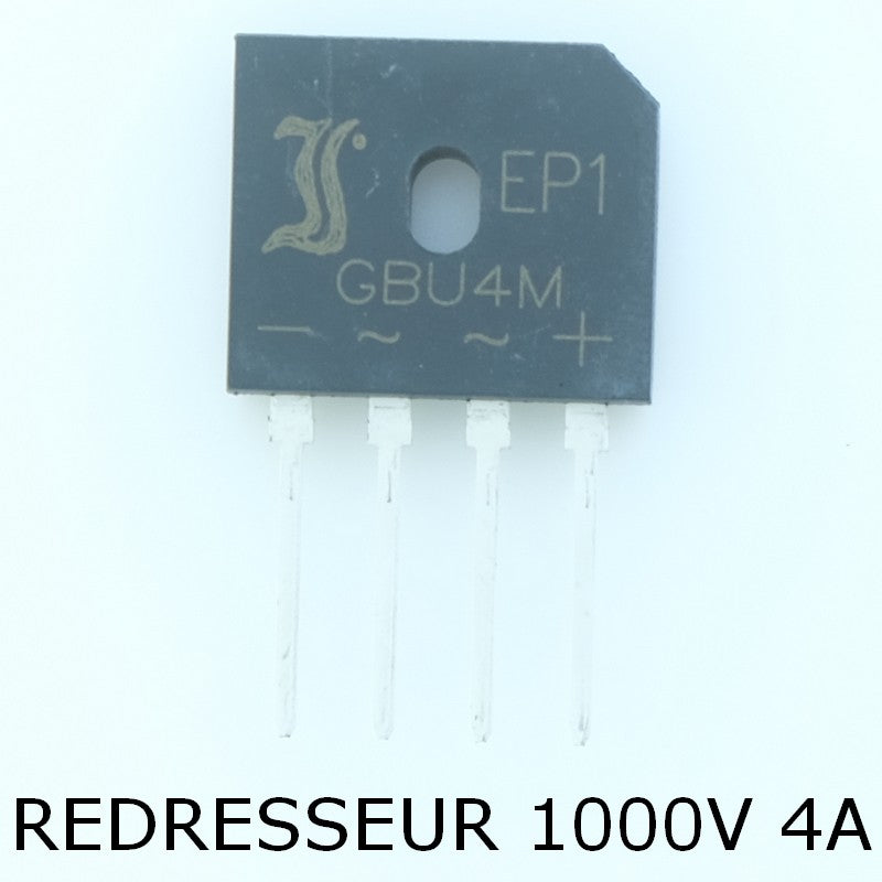 GBU4M Pont redresseur 1KV 4A 4-Pin Diotec