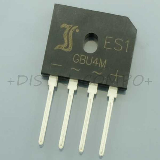 GBU4M Diode Rectifier Bridge 1KV 4A 4-Pin Diotec RoHS