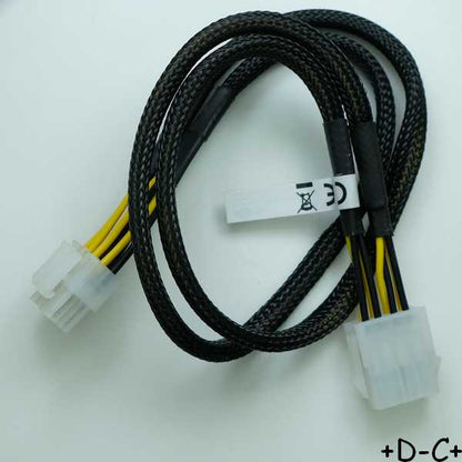 Adaptateur alimentation PCI Express 8 pins mâle femelle 0.44m 93870 Goobay