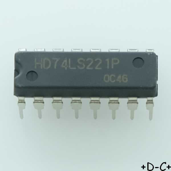 HD74LS221P Double monostable DIP-16 Renesas RoHS