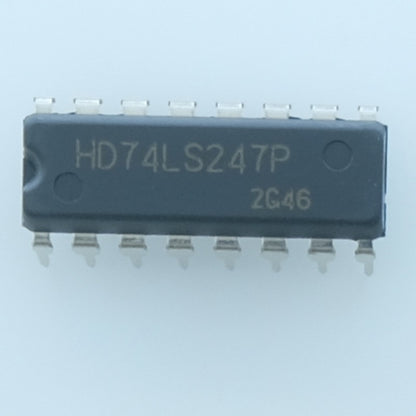 HD74LS247P-E - 74LS247 Decodeur BCD 7 segments DIP-16 Renesas - Distri-Compo