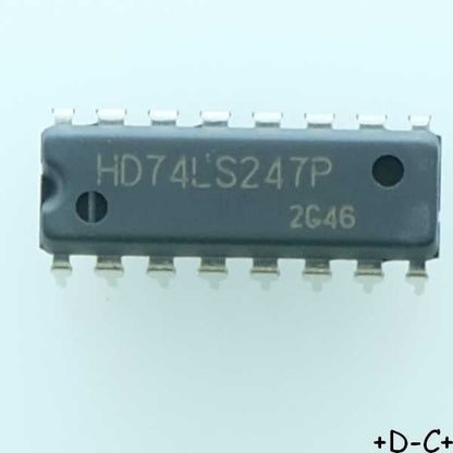 HD74LS247P-E - 74LS247 Decodeur BCD 7 segments DIP-16 Renesas