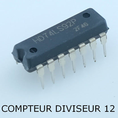 HD74LS92P Compteur diviseur par 12 DIP-14 Renesas - Distri-Compo