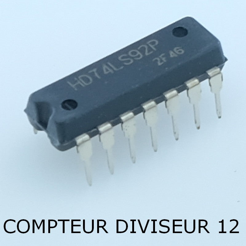 HD74LS92P Compteur diviseur par 12 DIP-14 Renesas - Distri-Compo