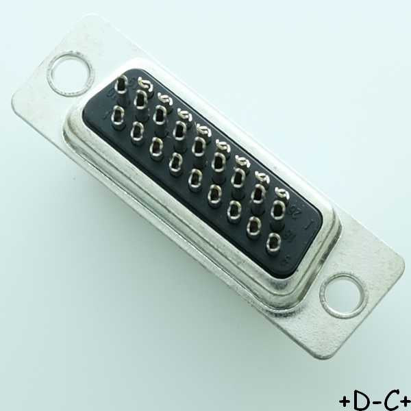 Connecteur D-Sub 26 points mâle haute densité HDT26-PD Adam Tech