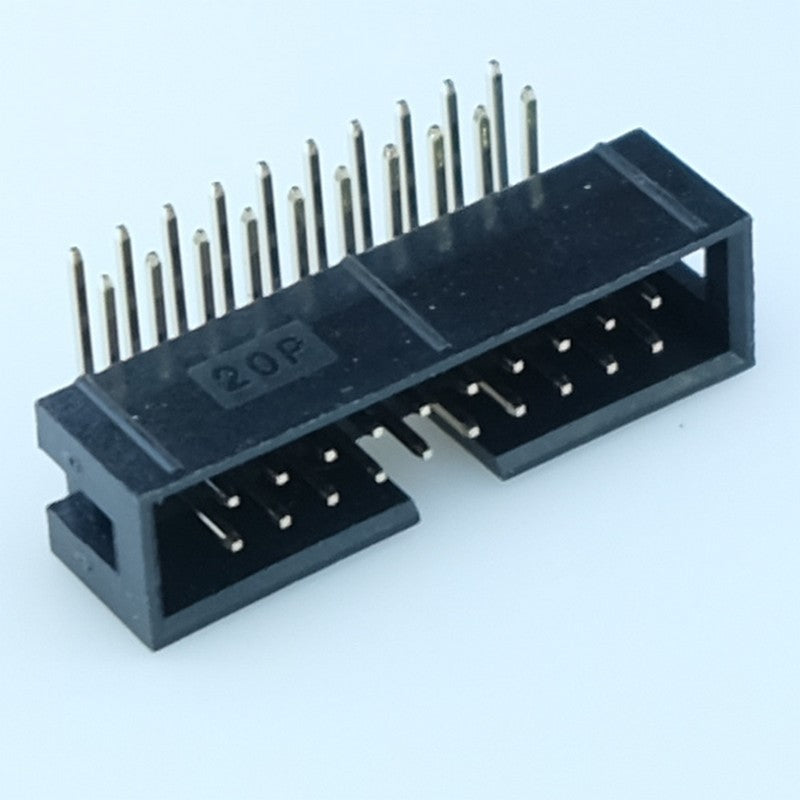 Connecteur HE10 20 points mâle coudé 2.54mm