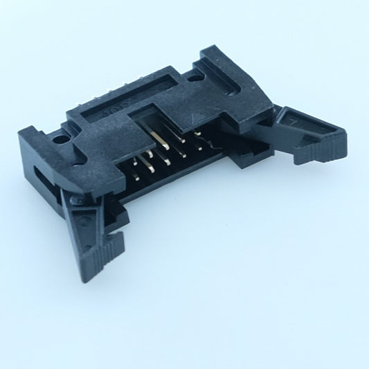 Connecteur HE10 10 points mâle droit verrouillage 2.54mm