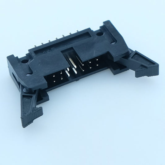 Connecteur HE10 14 points mâle droit verrouillage 2.54mm