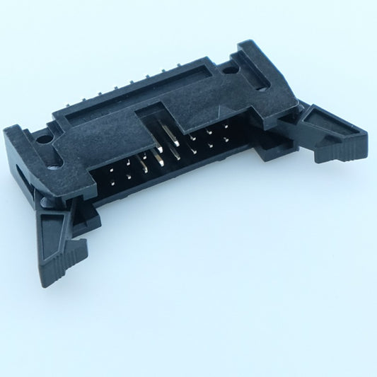 Connecteur HE10 16 points mâle droit verrouillage 2.54mm