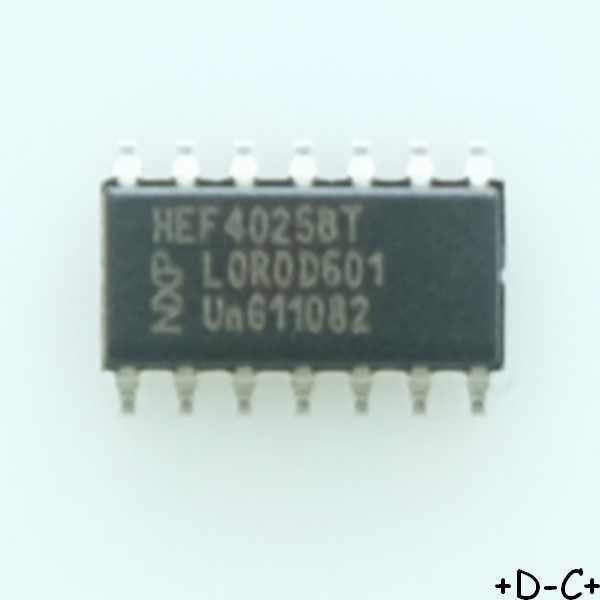HEF4025BT Triple 3-Input NOR Gate SO-14 Nexperia RoHS