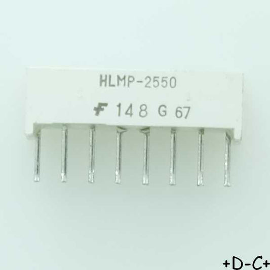 HLMP-2550 Réseau bargraphe LED vert 19.05x3.81mm