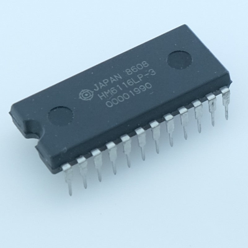 HM6116LP-3 Mémoire SRAM CMOS statique 2K×8bits 5V 150ns DIP-24 Hitachi