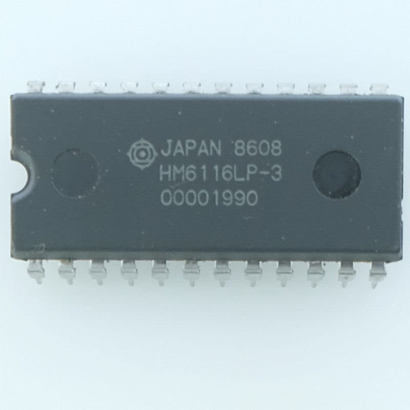 HM6116LP-3 Mémoire SRAM CMOS statique 2K×8bits 5V 150ns DIP-24 Hitachi