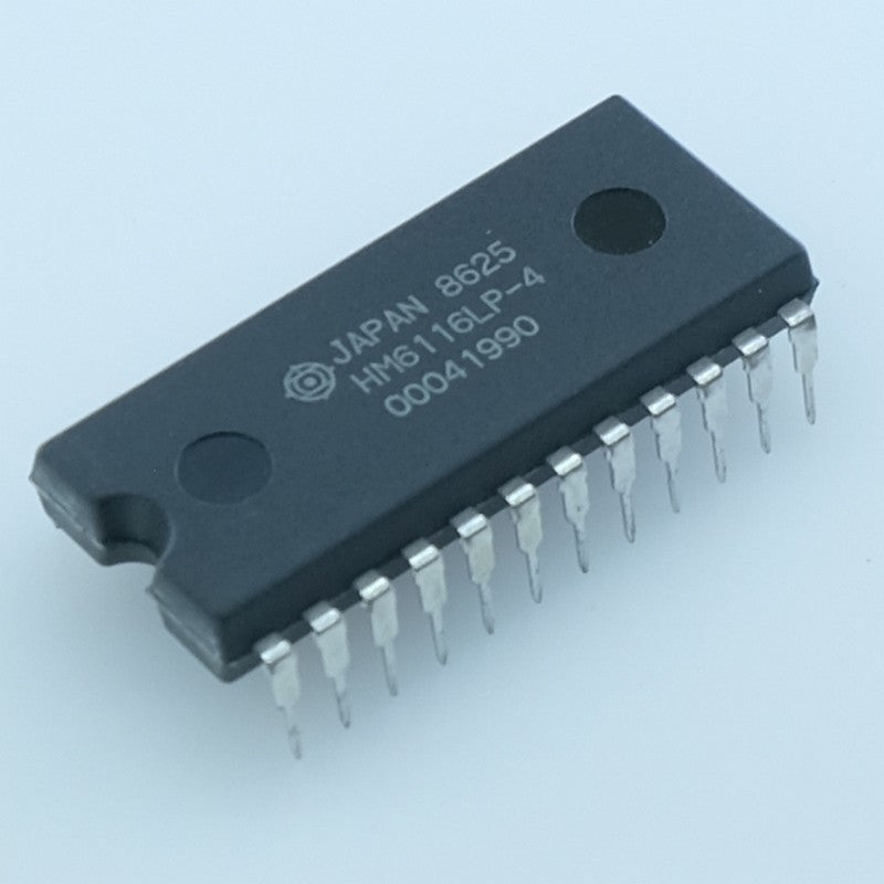 HM6116LP-4 Mémoire SRAM CMOS statique 2K×8bits 5V 200ns DIP-24 Hitachi