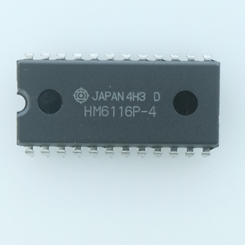 HM6116P-4 Mémoire SRAM CMOS statique 2K×8bits 5V 200ns DIP-24 Hitachi