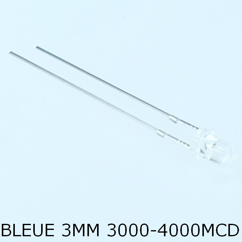 Led bleue 3mm 23° 3000-4000mcd HT204UBC Harvatek