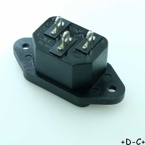 Embase secteur IEC mâle 250V 10A