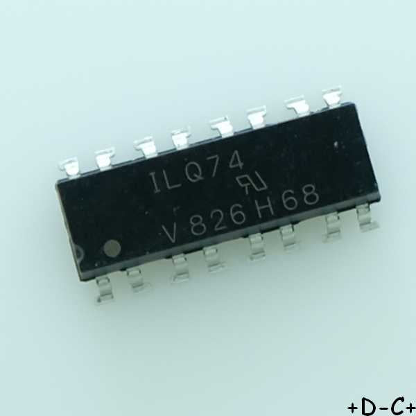 ILQ74 Optocoupleur phototransistor SMD-16 Vishay RoHS