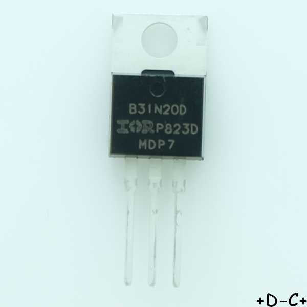 IRFB31N20DPBF Transistor Mosfet TO-220 200V 31A  I.R.