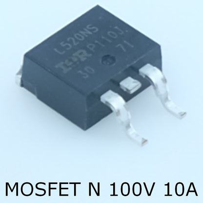 IRL520NSPBF Transistor MOSFET N-CH 100V 10A 0.18ohm D2-PAK Infineon