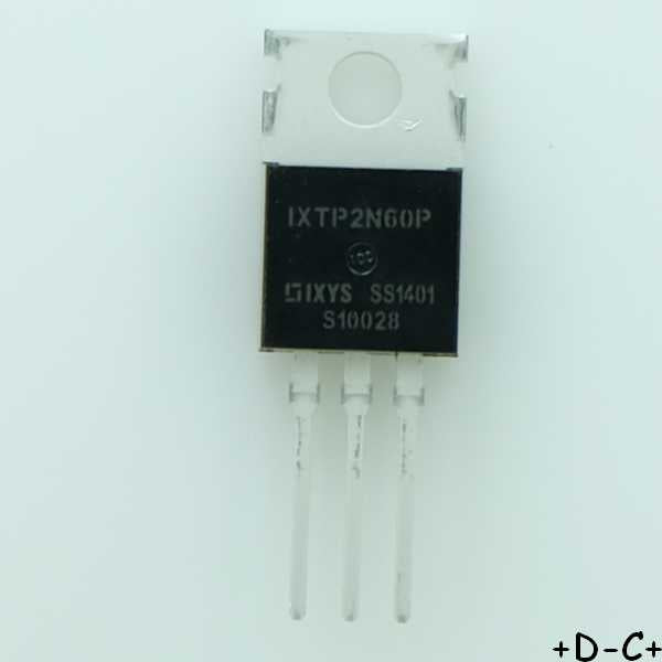 IXTP2N60P Transistor Mosfet N-CH 600V 2A TO-220 IXYS RoHS