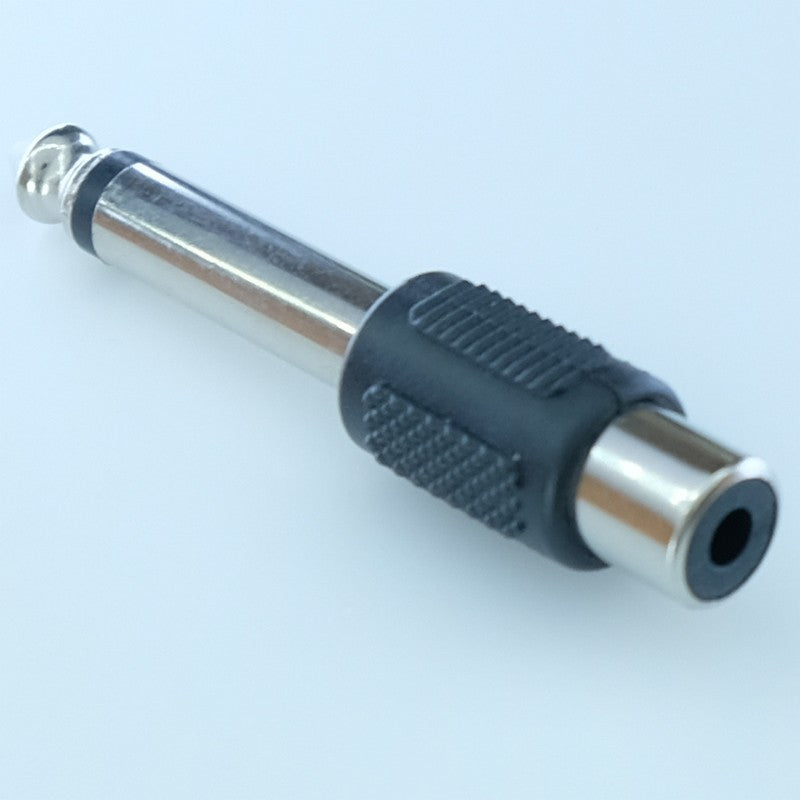 Adaptateur RCA femelle vers Jack 6.35mm mono mâle plastique