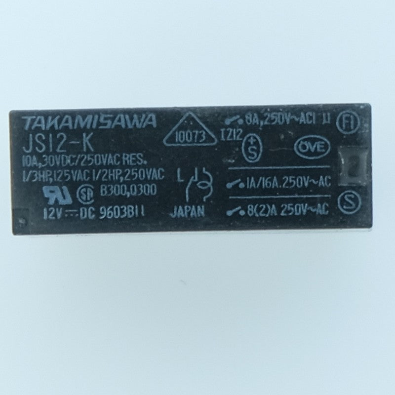 JS12-K Relais miniature SPDT (1RT) bobine 12VDC 5A 250VAC Takamisawa - Distri-Compo