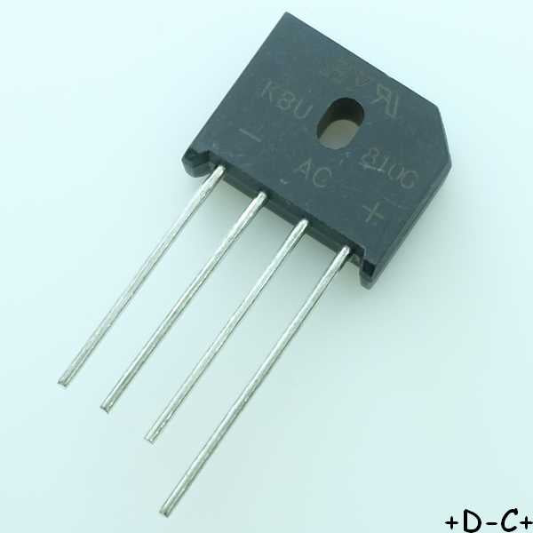 KBU810G Pont redresseur 1000V 8A HY - Distri-Compo