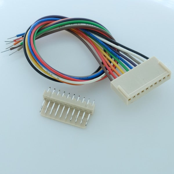 Connecteur 10 contacts femelle + embase mâle type KK 2.5mm - Distri-Compo