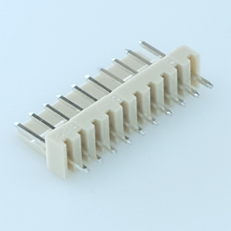 Embase 10 contacts mâle droite type KK 2.54mm